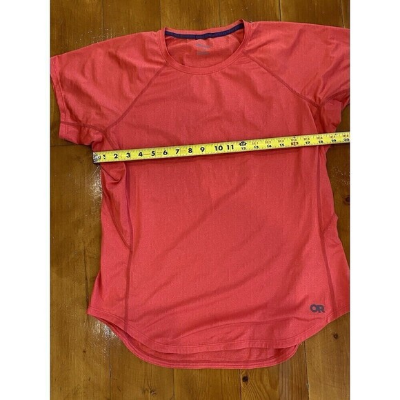 Outdoor Research Echo T Shirt Short Sleeve Womens Large Red Top ActiveFresh - Picture 3 of 7